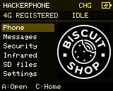 Biscuit Shop home with its supplied logo